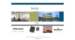 Desktop Screenshot of koramic.be