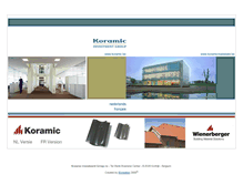 Tablet Screenshot of koramic.be